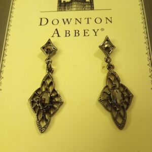 Downton Abbey Gold Filigree Earrings
